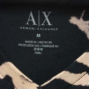 Armani Exchange Shirts - Armani Exchange Black V Neck Tee Shirt Size Medium Armani Exchange Shirts - Armani Exchange Black V Neck Tee Shirt Size Medium